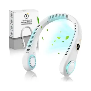 Twenty4seven® Nek Ventilator - Draagbare Nekventilator Met Koeling - Mini Nek Fan - Gezichtsventilator & Handventilator - Portable Neck Fan Met 5