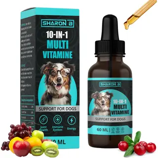 Sharon B 10in1 Multivitamine Hond 60ml - Vloeibaar Hondensupplement - Ondersteuning Van Gewrichten, Vacht, Blaas En Immuunsysteem