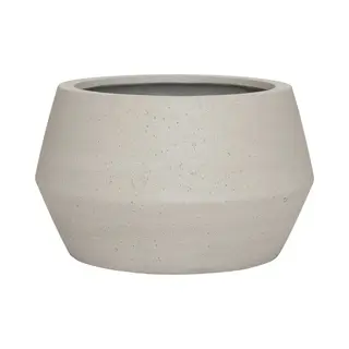 Pottery Pots - Plantenbak - Harley Low S - Ø36cm X H21.5cm - Indoor En Outdoor - Beige Washed/Grey