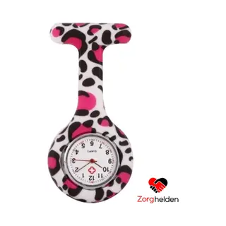 Zorghelden® Zusterhorloge Pink Panther - Verpleegkundige Horloge - Verpleegkundige Accessoires - Zusterhorloge Siliconen - Verpleegstershorloge -