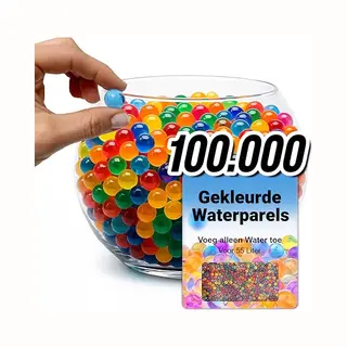 Comforder – Kleurrijke Waterparels, 100.000 Waterballen, Waterparels Voor Vazen, Kleurrijke Gelkralen Voor Planten, Decoratieve Hydrogelballen