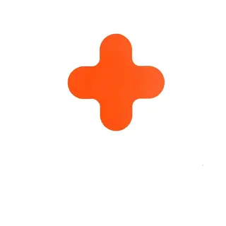 JekaShop X-stuk - Oranje 180 X 180 Mm Anti-slip-vloersticker