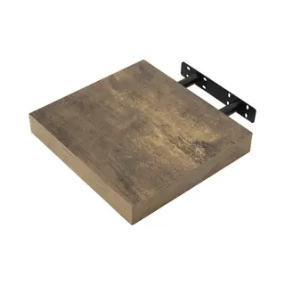 BukkitBow - Zwevende Wandplank - 10 Kg Laadvermogen - Diverse Maten Van 25-120cm - Muur Montage - Rustiek Bruin Hout - 30cm