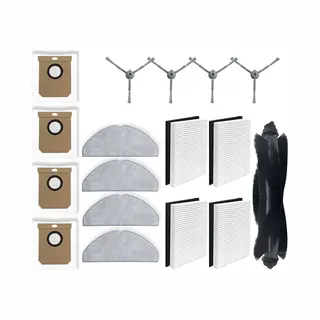 BukkitBow - Accessoireset Geschikt Voor Eufy G50 & L60 Hybrid (Ses) - Met Hepa Filters, Roller, Zijborstels, Mopdoeken & Stofzakken -