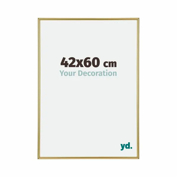 Yd. Your Decoration - Bilderrahmen 42x60 Cm - Gold - Bilderrahmen Aus Kunststoff Mit Acrylglas - Antireflex - Rahmen 42x60 Cm - Annecy thumbnail