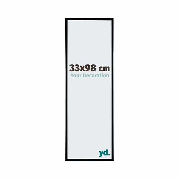 yd. Your Decoration - Bilderrahmen 33x98 Cm - Schwarz Matt - Bilderrahmen Aus Kunststoff Mit Acrylglas - Antireflex - 33x98 Rahmen - Evry thumbnail