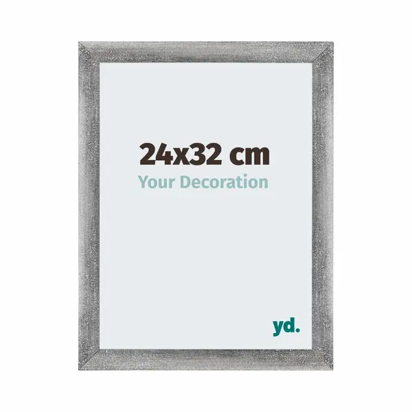 Yd. Your Decoration - Bilderrahmen 24x32 Cm - Grau Gewischt - Billderrahmen Aus Mdf Mit Acrylglas - Antireflex - 24x32 Rahmen - Mura thumbnail