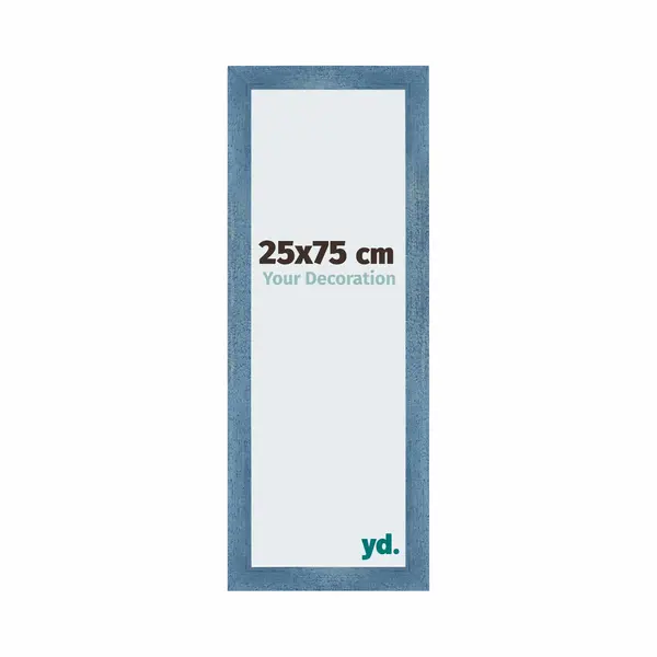Your Decoration Fotokader 25x75 Cm - Helder Blauw Geveegd - Mdf - Mura thumbnail