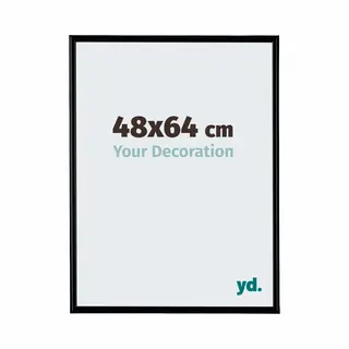 Your Decoration Fotokader 48x64 Cm - Zwart Mat - Kunststof - Bordeaux
