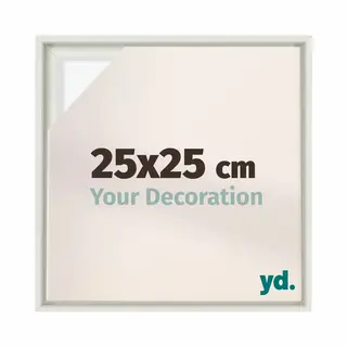 Your Decoration Baklijst Voor Canvas 25x25 Cm - Wit Mat - Mdf - Lyon