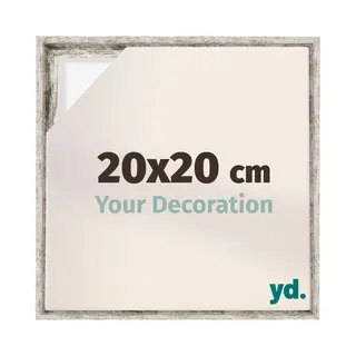 Your Decoration Baklijst Voor Canvas 20x20 Cm - Wit Vintage - Mdf - Lyon