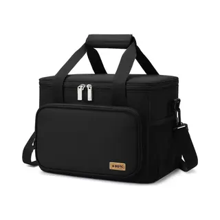 Botc Koeltas - Lunchtas - Koeltasje - 13L - 30x19x23cm- Lunchtas Voor Dames En Heren - Maat L - Zwart