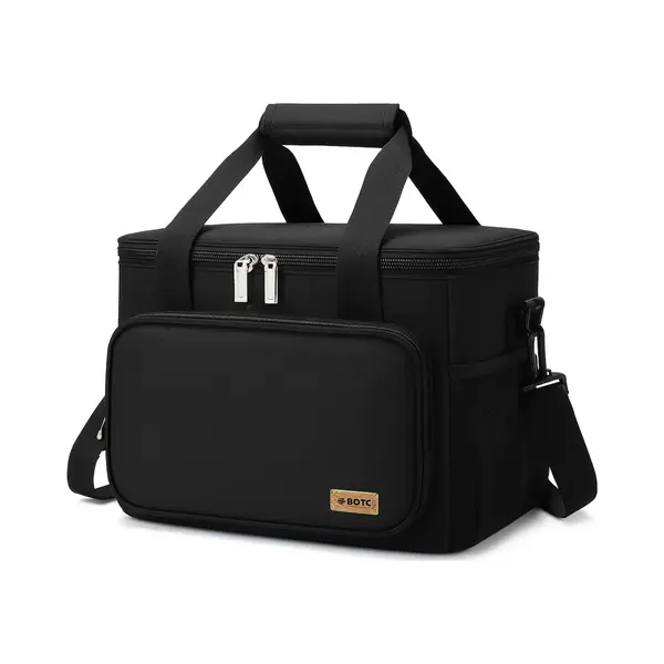 Botc Koeltas - Lunchtas - Koeltasje - 13L - 30x19x23cm- Lunchtas Voor Dames En Heren - Maat L - Zwart thumbnail