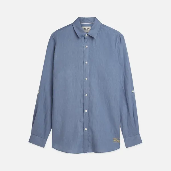 Scotch & Soda Seasonal Core Linen Regularfit Shirt thumbnail