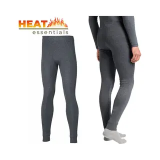 Heat Essentials - Thermo Ondergoed Heren - Thermobroek Heren - Antraciet - Xl - Thermo Kleding Heren - Thermo Legging Heren - Ook Als Thermo Set