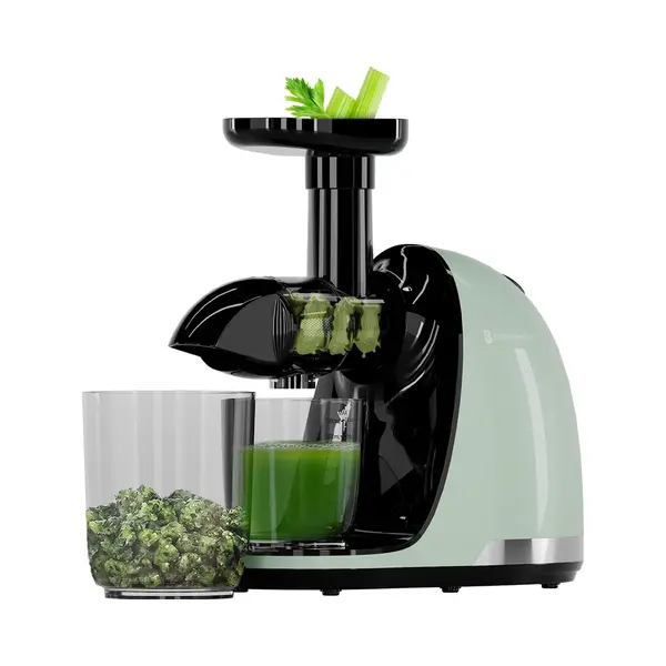 KitchenBrothers Slowjuicer - Entsafter - Gemüse- Und Obstpresse - 700ml - Mit Fruchtfleischbehälter - Saftpresse - Geschenk Zum Muttertag - thumbnail