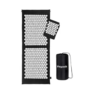 LifeGoods Akupressurmatte Xl Mit Kissen - Akkupressmatte - Akkupressurmatte+ - Akupressur Matte - Akupunktur Matte - Massagematte - Rücken -