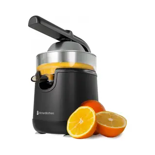 KitchenBrothers Zitruspresse - Mit Ausgießer Und Griff - 0.35L - Schwarz