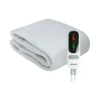 Auronic Elektrische Onderdeken Xl - 190x90cm - 1 Persoons - 2 Warmtezones - Verwarmingsdeken - Wit