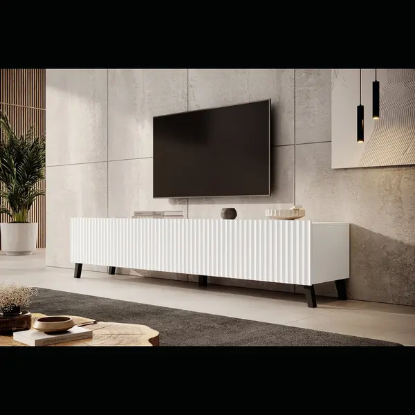 Meubella Tv-Meubel Pepinos 2 - Wit - 200 Cm thumbnail