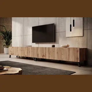 Meubella - Tv-Meubel Pepinos 2 - Eiken - 300 Cm