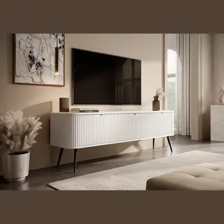 Meubella Tv-Meubel Zakari - Wit - 168 Cm