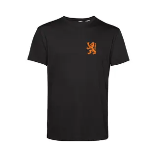 Vundy T-shirt Holland Leeuw Klein Oranje | Koningsdag Kleding | Oranje Shirt | Zwart | Maat L