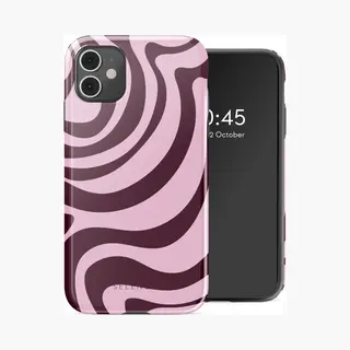 Selencia Vivid Tough Backcover voor de iPhone 11 - Wavy Swirl Pink Plum