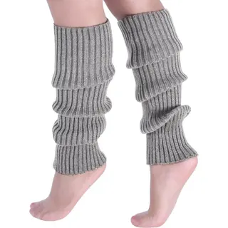 Beenwarmers - Dames - Overknee - Ballet - Wol - Kniekousen - Leg Warmers - Warm - Lichtgrijs