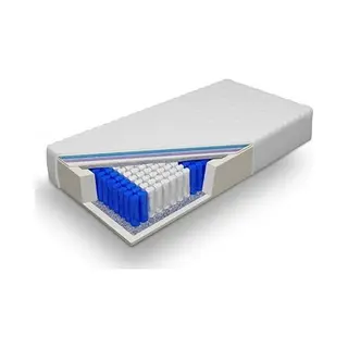 MatrasDirect 7 Zone Pocketvering Matras Met Koudschuim Afdeklaag - 70x200 - 18 Cm Dik - Anti-Allergie - Afritsbare En Wasbare Hoes