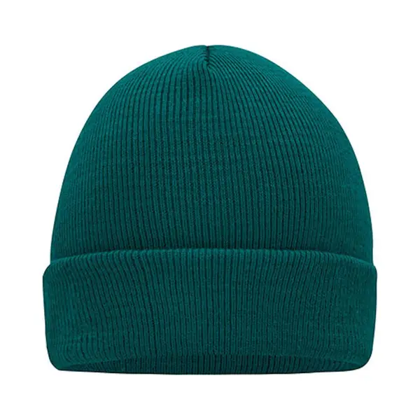 Myrtle Beach 'Knitted Cap' Beanie Donkergroen thumbnail