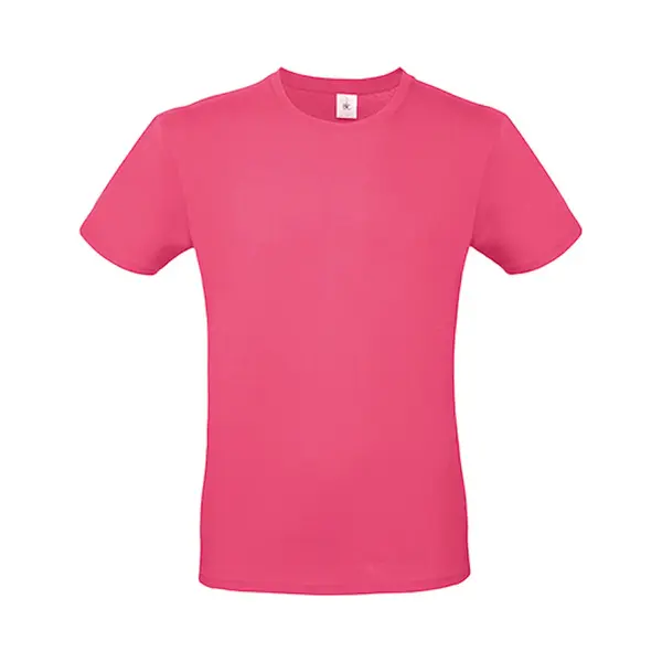 2-Pack Herenshirt '150' Met Ronde Hals B&C Collectie Fuchsia Maat Xs thumbnail