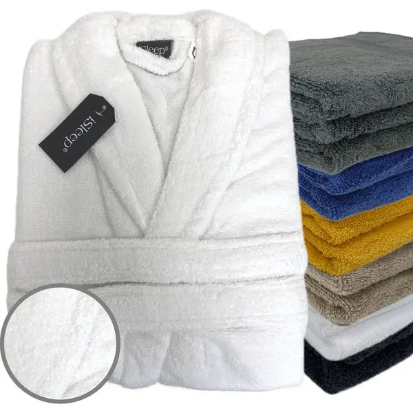 ISleep Terry Badjas - 100% Katoen - Unisex - Maat S - Wit thumbnail