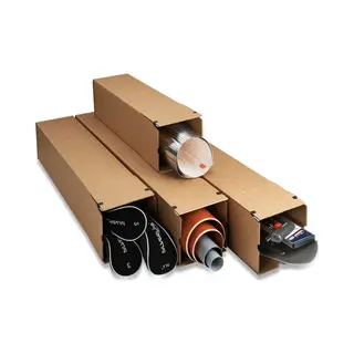 KlikA Langwerpige Doos Enkelgolf 1005 X 190 X 190 Mm Bruin | 10 Stuks