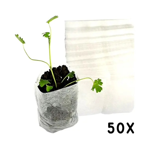 Winkrs Stekzakjes - 50x Kweekzakjes - 7 X 9, 5 Cm - Biologisch Afbreekbaar - Kweekpotjes - Zaailing Potjes thumbnail