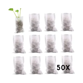 Winkrs Stekzakjes - 50x Kweekzakjes Voor Zaadjes - 5, 5 X 13 Cm - Biologisch Afbreekbaar - Kweekbakjes - Zaailing Potjes