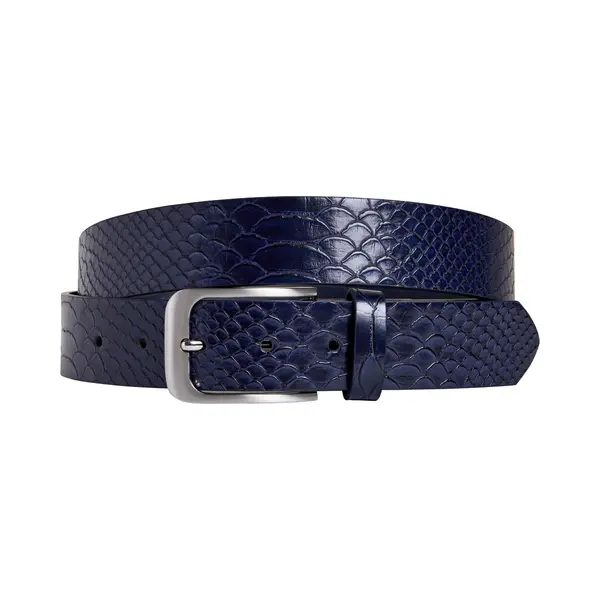 Blue Lrx Signature (Gürtel) - Lureaux - Bunter Gürtel - Designer - Herren - Besonderer Druck thumbnail