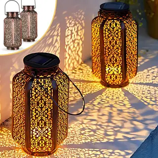 Goliving Solar Tafellamp Spark – Buitenlamp – 2 Stuks – Buiten Lantaarn – Tuinverlichting Op Zonne-energie – Led Buitenverlichting –