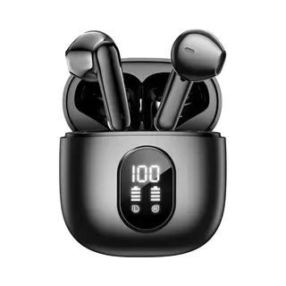 Soundtrex X-Pro Draadloze Oordopjes - Bluetooth Oordopjes - Oortjes Draadloos - Earpods - Led Display - Bluetooth 5.3 - Zwart