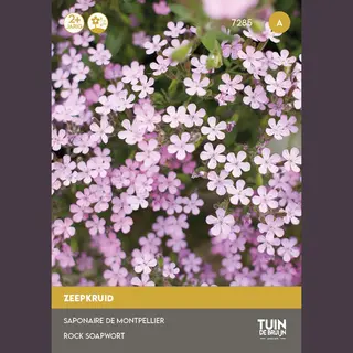 Tuin de Bruijn Zeepkruid Zaden Rose – Meerjarige Bodembedekker Met Roze Bloemen – Bloemen Om Zelf Te Zaaien – ±180 Zaden