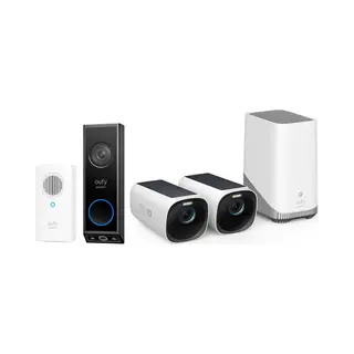 Eufy Security - Eufycam 3 Mit 2 Kameras Mit Solarpanel + E340 2K Wireless (3640 X 2160 Pixels), Netwerkcamera, Zwart