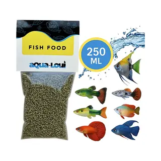 Aqua-Loui® - Gedroogd Visvoer - Tropisch Vissenvoer – Rode Muggenlarven (Bloedwormen) - Drijvend Visvoer & Langzaam Zinkend Visvoer - Aquarium -