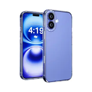 My Case Telefoonhoesje Geschikt Voor Apple IPhone 16 Hoesje Siliconen - Backcover - Optimale Bescherming - Transparant