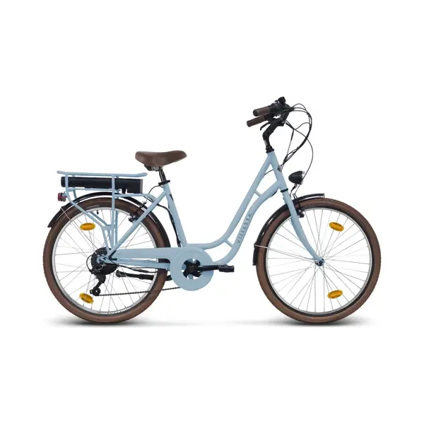 Villette Vintage Retro Elektrische Fiets Blauw thumbnail