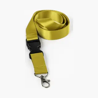 Ecorare® - Sleutelkoord - Kliksluiting - Lanyard - Keycord - Geel - 50 Cm