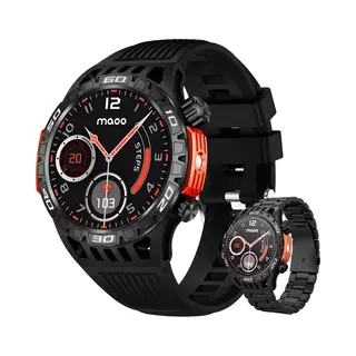 Maoo Explorer - Outdoor Smartwatch - Intern Kompas - Zaklamp - Zwart