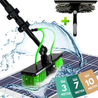 Vinteq® Telescopische Wasborstel 7, 2 Meter - Ramenwasser Telescopisch Met Steel - Telescoopsteel Ramenwassen - Telescoop Borstel - Waterbezem -