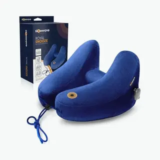 Slowwave Royal Snooze Travel Pillow - Innovatief Nekkussen Met 4 Fijne Relaxposities - Optimale Ondersteuning Hoofd En Nek - Opblaasbaar