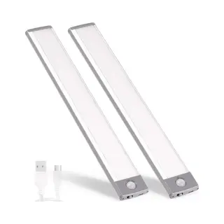 Rs Goods Led Verlichting Met Bewegingssensor - 2 Stuks - Led Lamp - Kastverlichting - Trapverlichting - Keukenverlichting - Keukenlamp - Draadloos - Led Strip