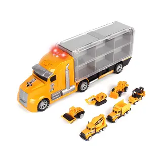Rs Goods Speelgoed Truck Constructie - Met 6 Extra Auto’s - Speelgoed Autos Jongens - Auto Speelgoed - Speelgoed 2 Jaar - Speelgoed 3 Jaar - Speelgoed 4 Jaar